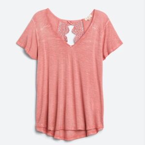 Mason & Belle - Avah Lace Back Knit Top